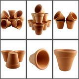 20 Vasos Barro Cerâmica (10x9)enfeites,arranjos,flores,cacto
