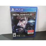 Metal Gear Solid V Ground Zeroes Ps4 Físico Usado