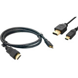 Cable De Micro Hdmi Macho A Hdmi Macho 3 Metros Negro