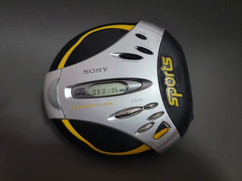 Discman Sony Sports Cd Walkman D-sj15 Vintage G-protection