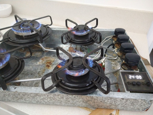 Fogão Cooktop Gás Brastemp Ative! Bdt62 Preto 127v/220v