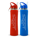 Botella Termica Deportiva Engomada 500ml Termo Acero Inox