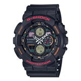 Reloj De Pulsera Casio G-shock Ga-140-1a4dr, Para Hombre Color