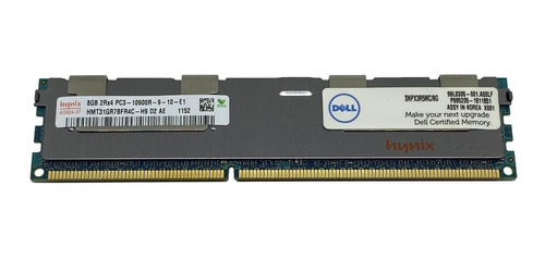 Memória 8gb Pc3-10600r Dell Poweredge R520 R610 R620 R720xd