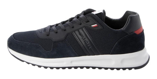 Tenis Tommy Hilfiger En Mezcla De Materiales Textil Y Gamuza