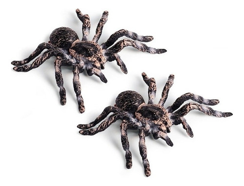 2 Peças 9,5 Cm Grande Falso Realista Aranha Inseto Modelo Br