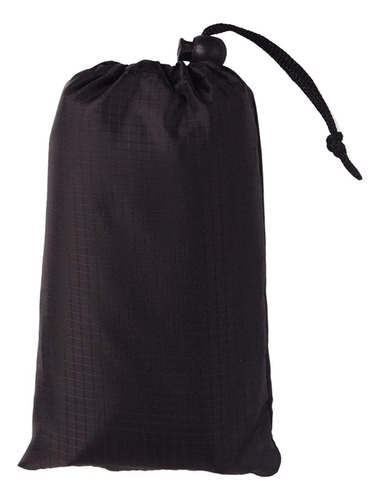 Manta De Picnic De Bolsillo, Compacta, Negro 200cmx210cm