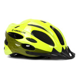 Capacete Ciclismo Absolute Nero Com Pisca Led Bike Mtb Cor Amarelo/oliva Tamanho M - 54-58cm