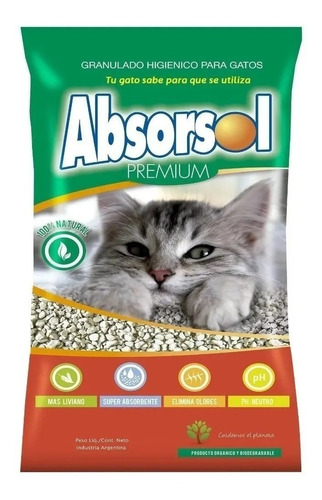 Piedras Sanitarias Absorsol 3.6kg Universal Pets