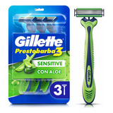 Máquina De Afeitar Gillette 3 Sensitive Comfortgel X 3 Und