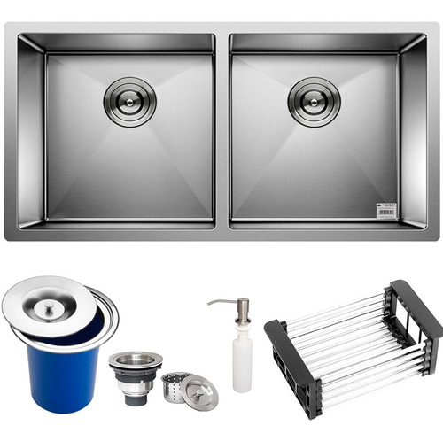 Cuba Dupla Quadrada Inox Cozinha Gourmet 9040 Acess Lixeira