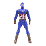 Figura Capitán América Articulada Avengers, Juguete Marvel