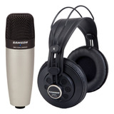 Pack Micrófono + Auricular  C01+sr850 Samson C01850 Cuo