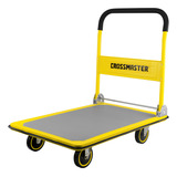 Carro Plegable Plataforma Antideslizante 300kg Crossmaster 9931122 Amarillo