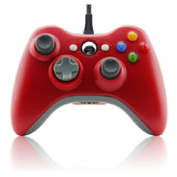 Control Generico Compatible Con Xbox 360 Alambrico Rojo