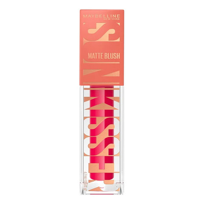 Maybelline SunKisser Rubor Líquido Mate Hot Pink Summer, Efecto Sunglow Rosa Intenso, Fórmula con Vitamina E, Aplicador XL, 12 Horas Duración, Modulable, 4.7ml | Envío gratis
