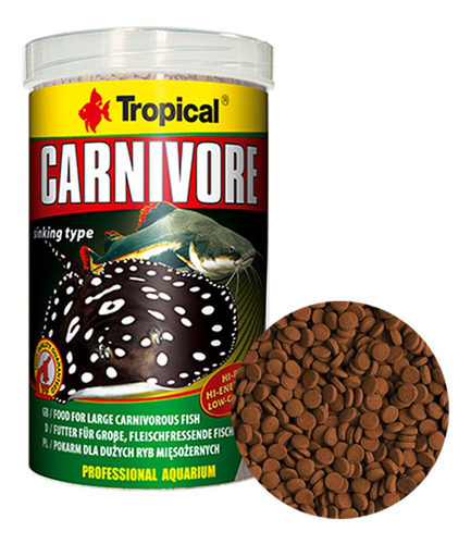 Ração Para Peixes Predadores Tropical Carnivore 300g