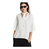 Remera Blusa  Zara Mujer De Vestir Manga Oxford Viscosa