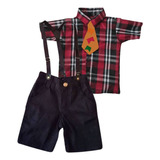 Conjunto Junino Menino Caipira Country Cowboy Infantil 