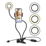 Aro De Luz Celular Philco Con Clip Flexible Sr134