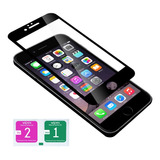 Mica Cristal Templado 9d Para iPhone 6 Negro