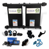 Kit 8 Placas 4mt - Aquecedor Solar Piscinas Completo Rosca F