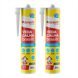 Veda Calha Neutro Pronto Para Uso Cinza 400g - Kit 2 Und