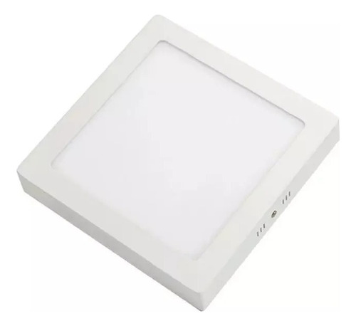 Foco Led Panel Plafon Sobrepuesto Cuadrado 25w Luz Calido