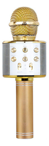 Hopemob Microfono Inalambrico Karaoke Bocina Bluetooth Mp3 Color Dorado