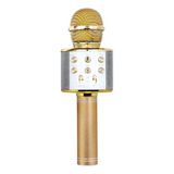 Hopemob Microfono Inalambrico Karaoke Bocina Bluetooth Mp3 Color Dorado