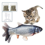  Pescado Juguete Mascotas Con Movimiento Usb Para Gatos 