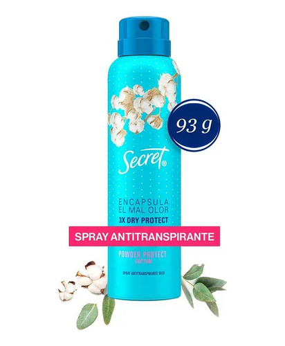 Desodorante Secret Spray Cotton Algodão 150ml Importado 