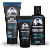 Kit Para Barba - Shampoo + Balm + Esfoliante - Barba Robusta