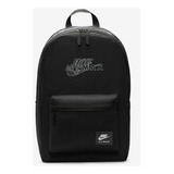 Mochila 25l Nike Heritage Negro Color Negro/negro/reflejo Plata