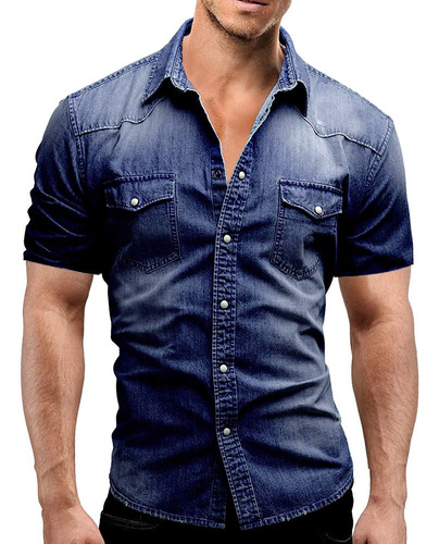 Camisa Casual Masculina, Blusa De Manga Curta, Blusa Casual,