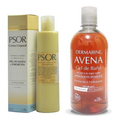 Psoriasis - Psor Dermabine® Crema 200g + 3 Gel Avena X 500cc