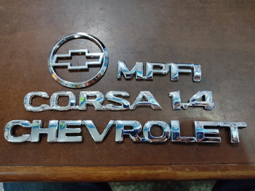 Kit Emblemas Corsa Chevrolet 1.4 Mpfi 5piezas Foto 4