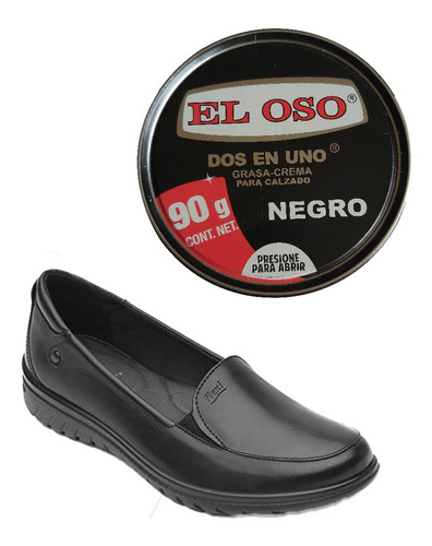 Grasa Dos En Uno El Oso De 90g Para Zapatos Color Negro
