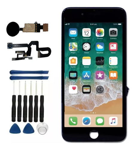 Kit Display + Camera Frontal + Botão Hom Para iPhone 8 Plus 