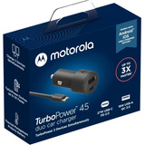 Cargador De Auto Motorola Turbo Power 45w Dual Carga Rapida