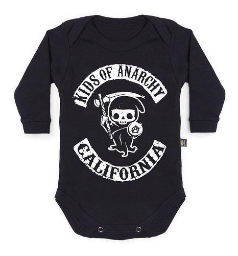 Roupa De Bebê Sons Of Anarchy Kids Preta