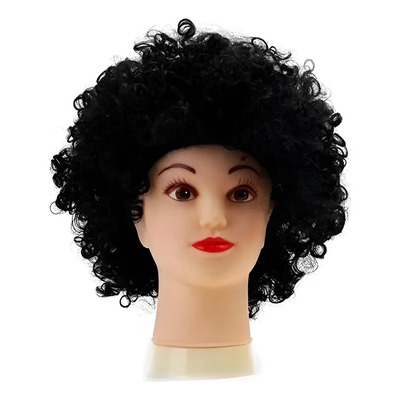 Peluca de cotillón afro negra negro de afro Comercializadora de novedades SFM PELUCA AFRO NEGRA - Pack x 5 unidades | MercadoLibre