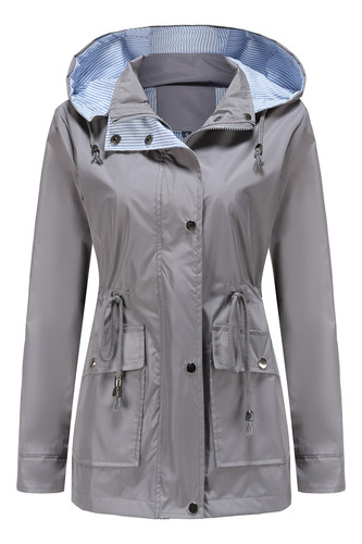 Mycity®  Chamarra Impermeable Para Mujer Abrigo Chaqueta