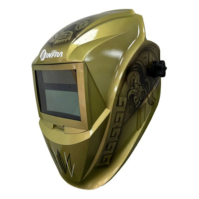 Careta Electrónica Para Soldar Automática Infra Eclipse Azte Color Dorado | Envío gratis