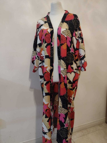 Kimono Estampado Espectacular Único!!!! St Marie 
