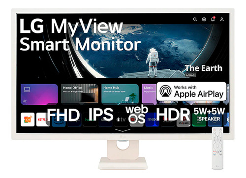 Monitor Smart LG Myview 32 Fhd Hdr Hdmi Usb Ips Wifi Webos