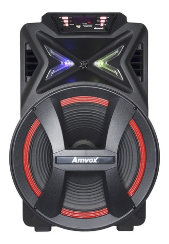Alto-falante Amvox Aca 700 Pancadão Com Bluetooth Preto 110v/220v 