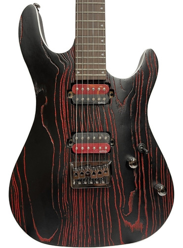 Guitarra Cort Kx300 Etched Ebr Black Red