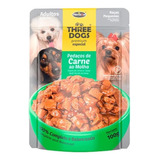 Pack 12 Sachet Three Dogs Razas Pequeñas Carne 100g