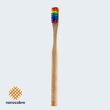 Cepillo De Bambu Rainbow + Nanocobre